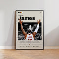 LEBRON JAMES Poster Framed 40x60cm