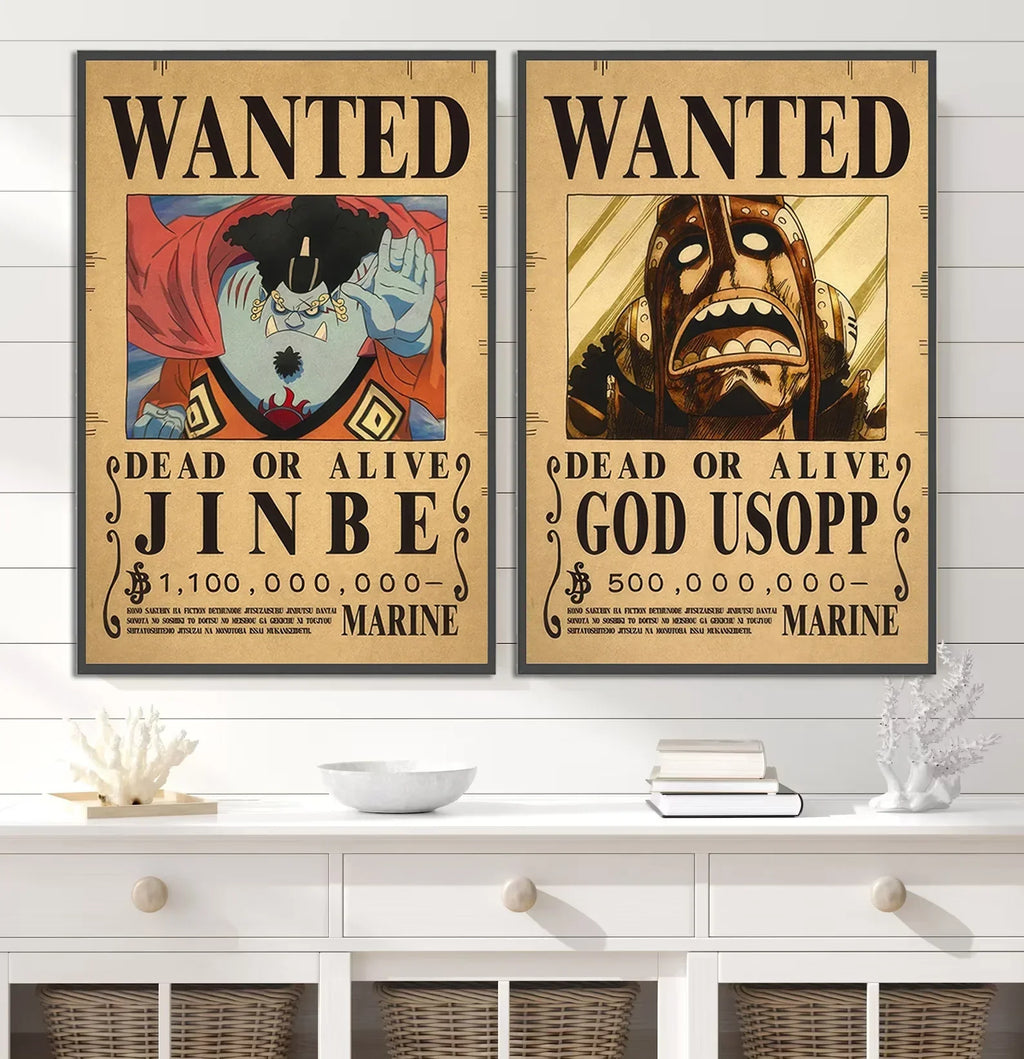 One Piece Anime Wanted Posters – Bounty Art Posters