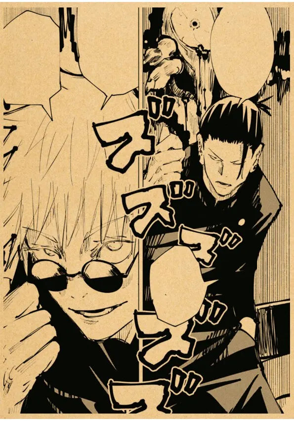 Anime Vintage Jujutsu Kaisen Posters