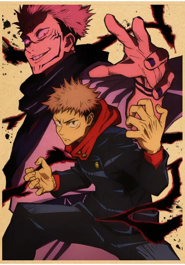 Anime Vintage Jujutsu Kaisen Posters
